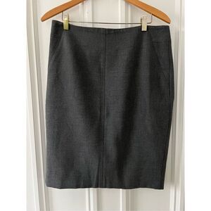 Loft charcoal dress skirt 10